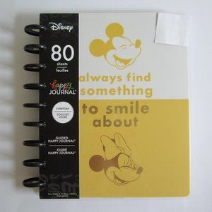 Disney Mickey Minnie Happy Journals "Always Something To Smile About" Notebook